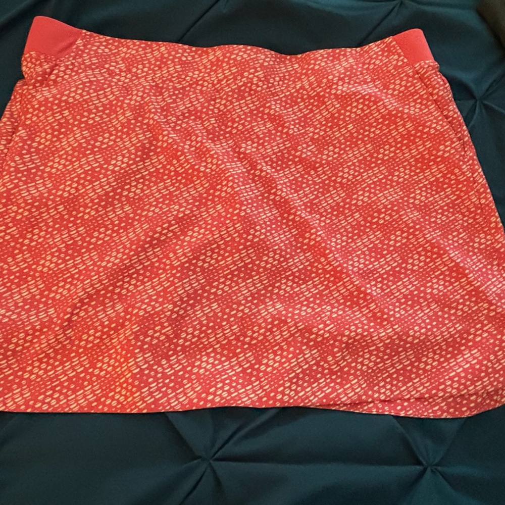 Women's salmon Patterned Skirt